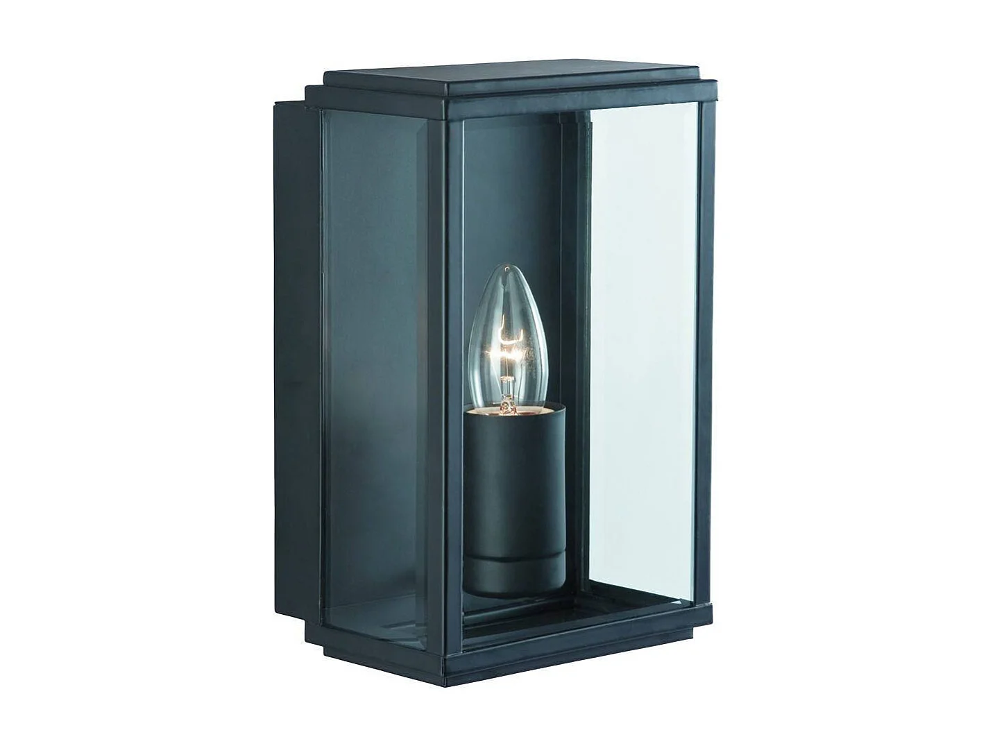 Searchlight Box 1 Ljus Utomhus Trdgrd Vgglampa Svart IP44, E27