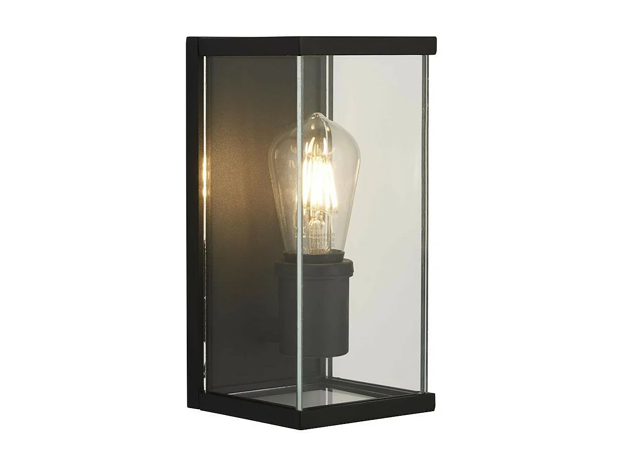 Searchlight Bakerloo Applique da esterno a 1 luce, pressofuso, paralume in vetro IP44