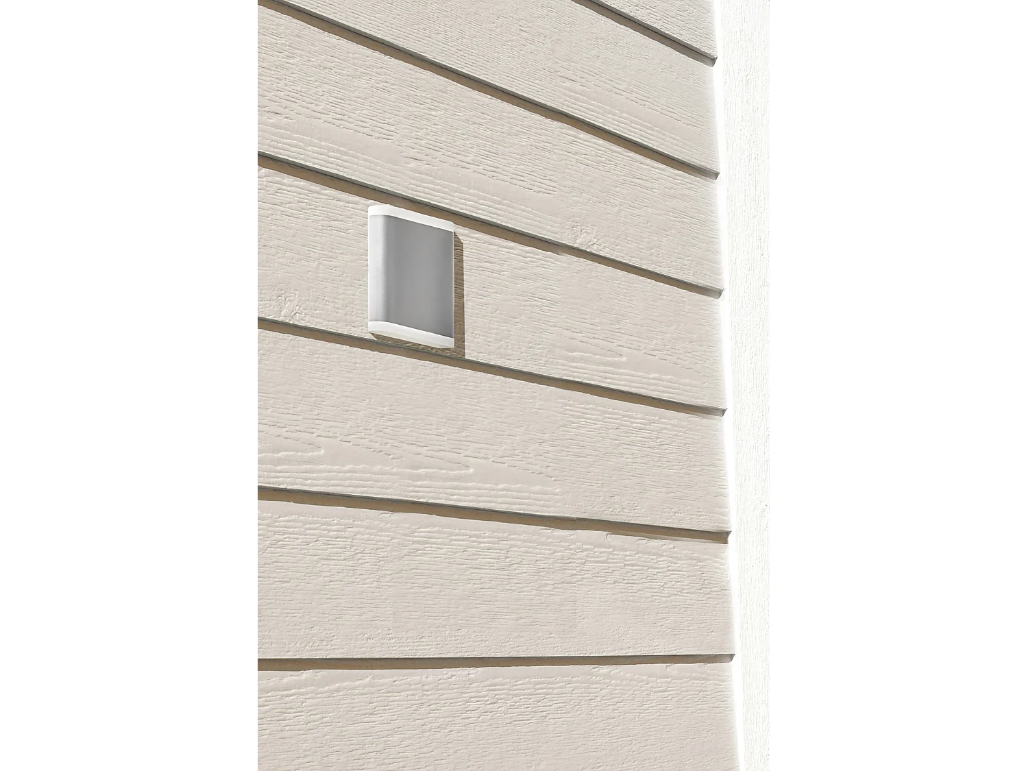 Searchlicht Stratford Outdoor LED Up/Down Wandleuchte grau, gefrosteter Diffusor IP44 4000K