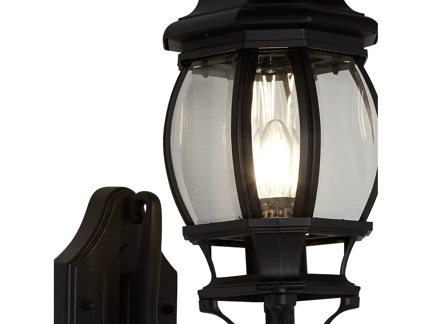 Searchlight Bel Aire Lanterne murale extérieure à 1 ampoule noire IP44, E27