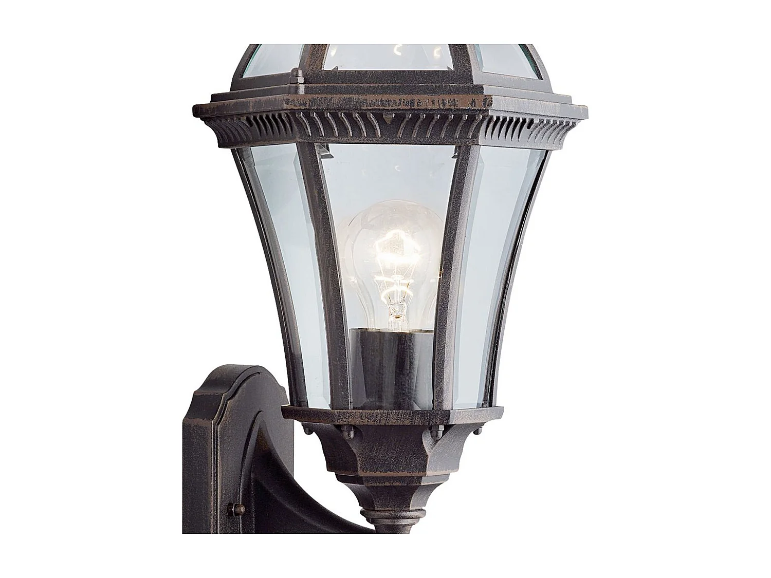 Searchlicht Capri - 1 Helle Außenwandlaterne Rostbraun IP44, E27