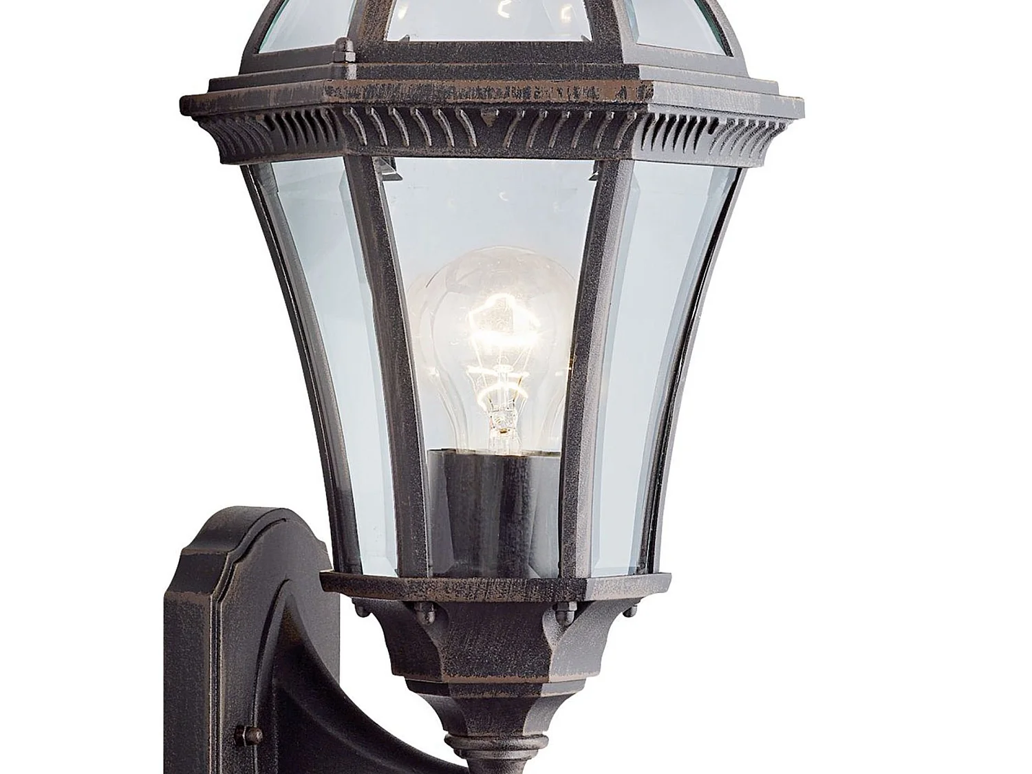 Searchlight Capri - Lanterna da parete per esterno 1 luce Marrone ruggine IP44, attacco E27