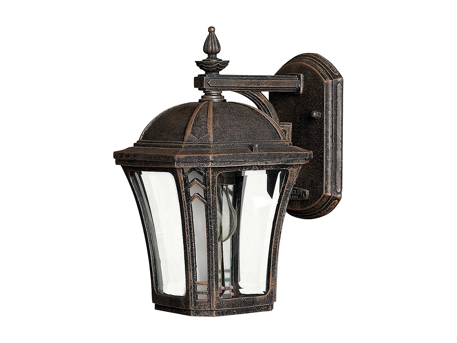 Elstead Wabash Petite lanterne murale extérieure à 1 ampoule moka IP44, E27