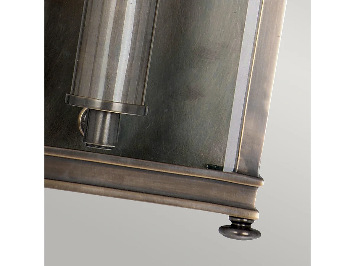 Elstead Holborn - Mezza Lanterna 1 Luce da Esterno Piccola Parete Bronzo Scuro Chiaro IP44, E14