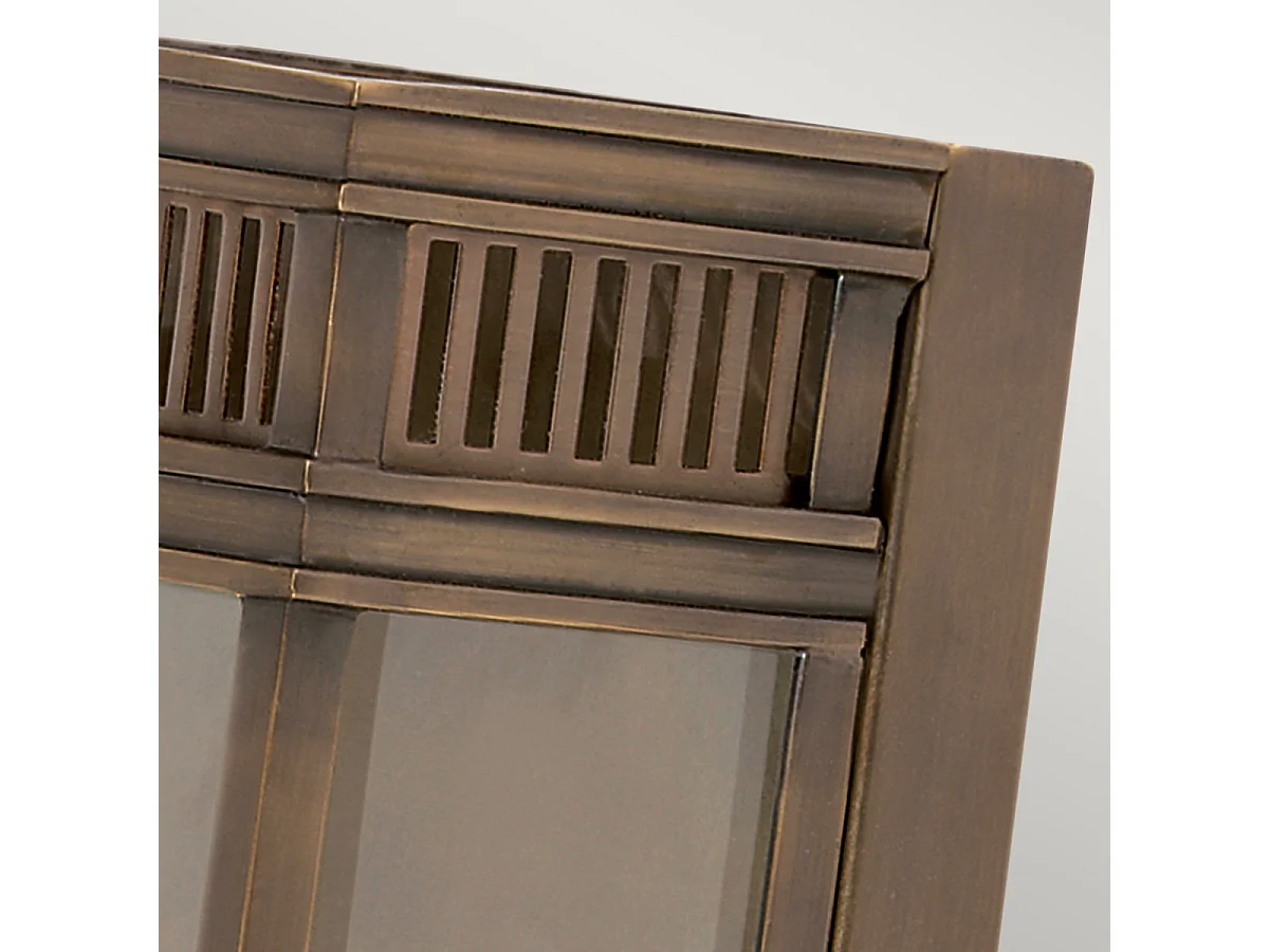 Elstead Holborn - Mezza Lanterna a Parete Media 2 Luci da Esterno Bronzo Scuro IP44, E14