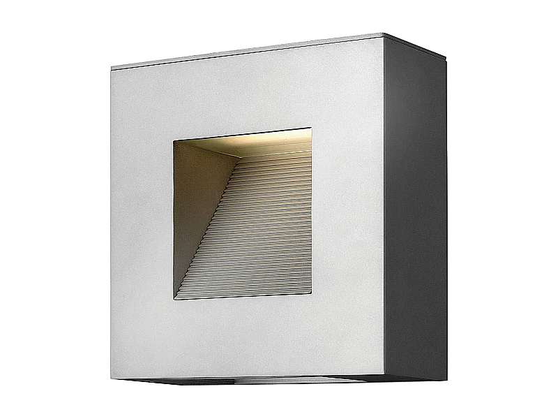 Elstead Luna Applique murale d'extérieur à 2 ampoules LED Titane IP44