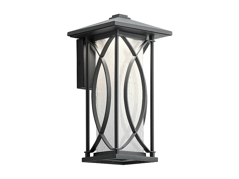 Ashbern Kichler Outdoor 1 Licht Wandlaterne texturiert schwarz IP44