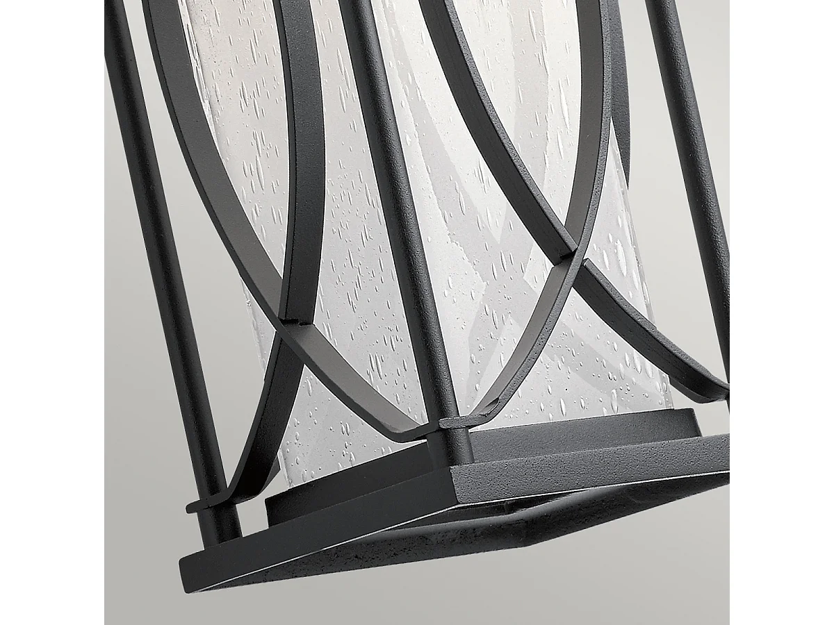 Ashbern Kichler Outdoor 1 Luce Lanterna da Parete Nero Testurizzato IP44
