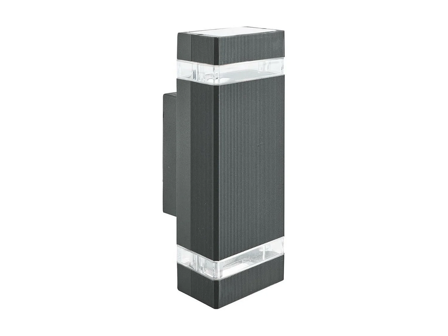 Searchlight SheffieldUtomhus & Veranda Up Down Väggfäste, Svart, Klar Diffusor IP44 2700K