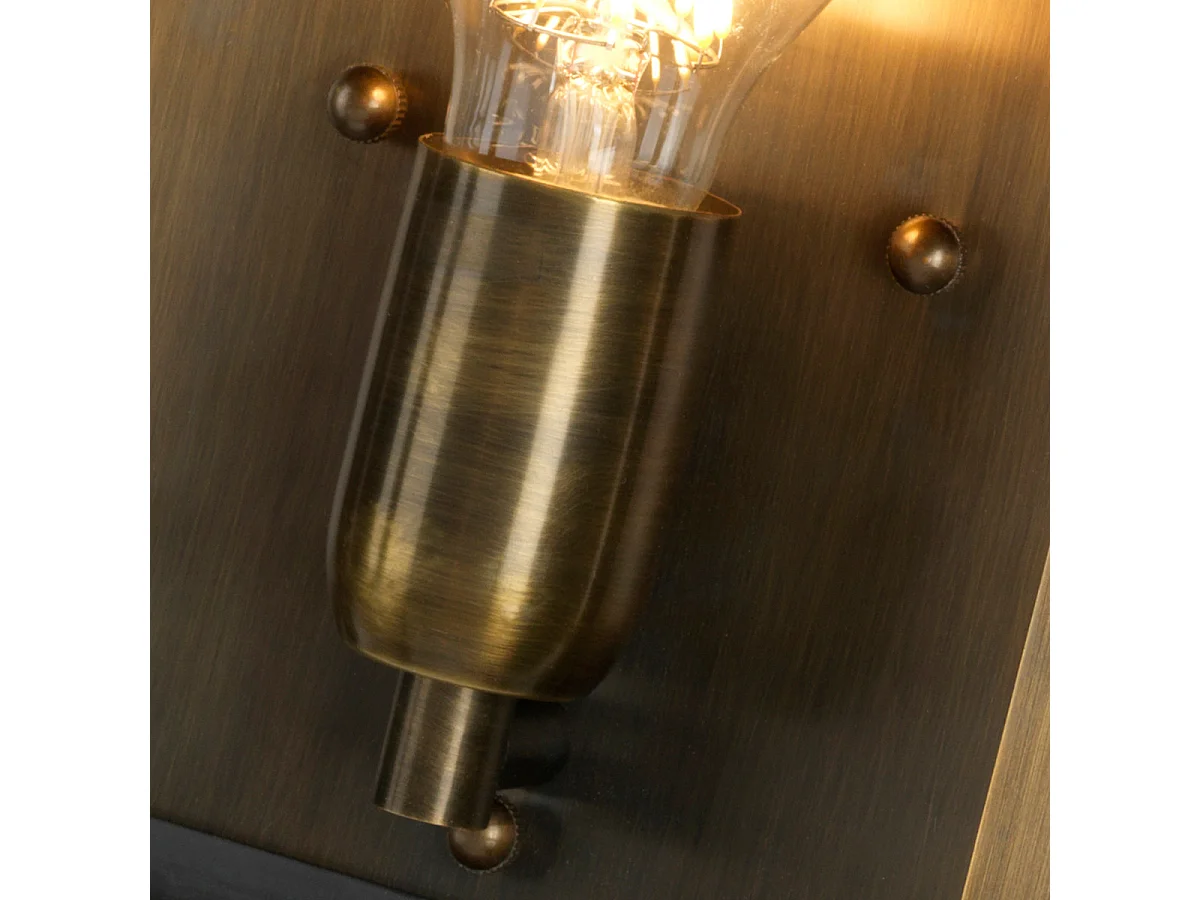 Elstead Westminster - 1 Licht Außenwandlaterne Licht Massiv Messing IP44, E27