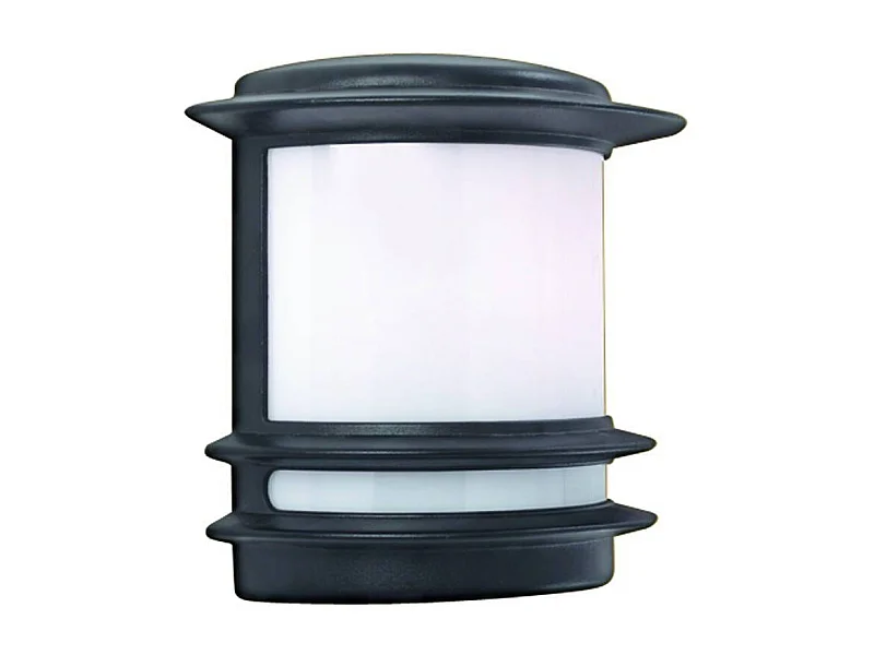 Searchlicht Stroud - 1 Licht Gartenwandleuchte im Freien Schwarz IP44, E27