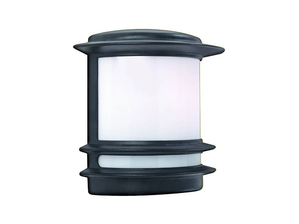 Searchlicht Stroud - 1 Licht Gartenwandleuchte im Freien Schwarz IP44, E27