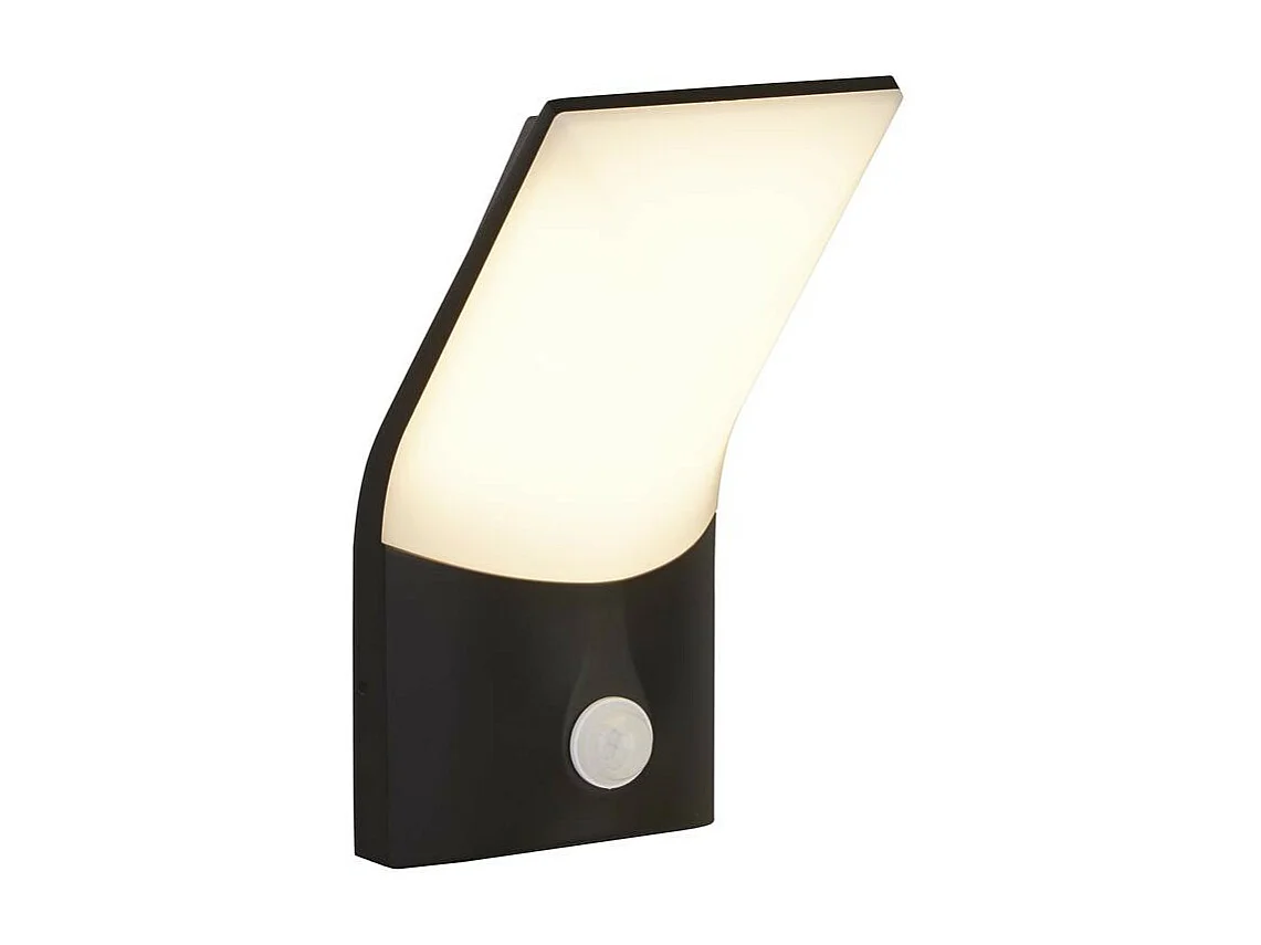 Searchlight CopenhagenUtomhus 1 ljus LED-vägglampa, Pir-sensor, formgjuten, opal skärm IP54 3000K