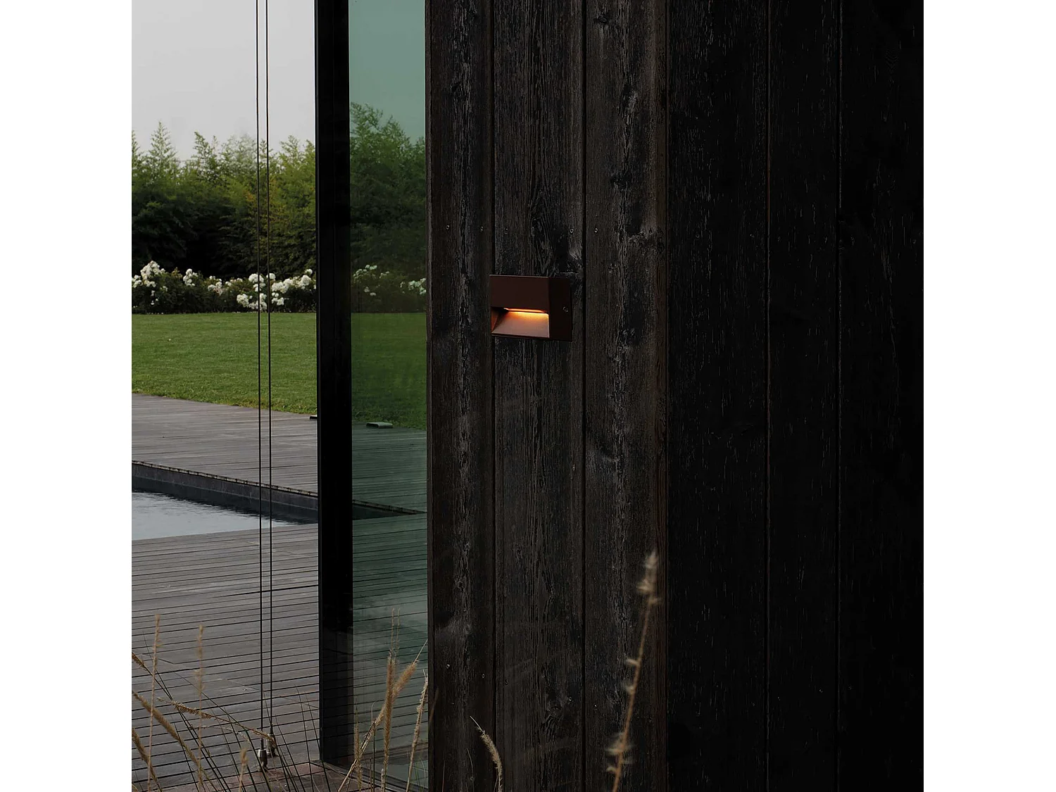 Ideal Lux DEDRA Lampada da Parete Integrata a LED da Esterno Rettangolare Caffè 160Lm 3000K IP65