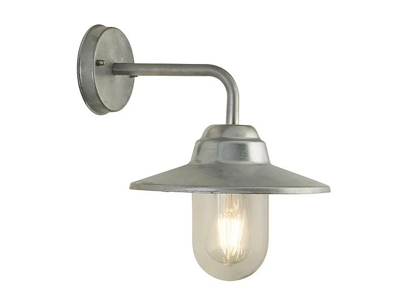 Searchlight Toronto Lampada da parete per esterni zincata, vetro trasparente