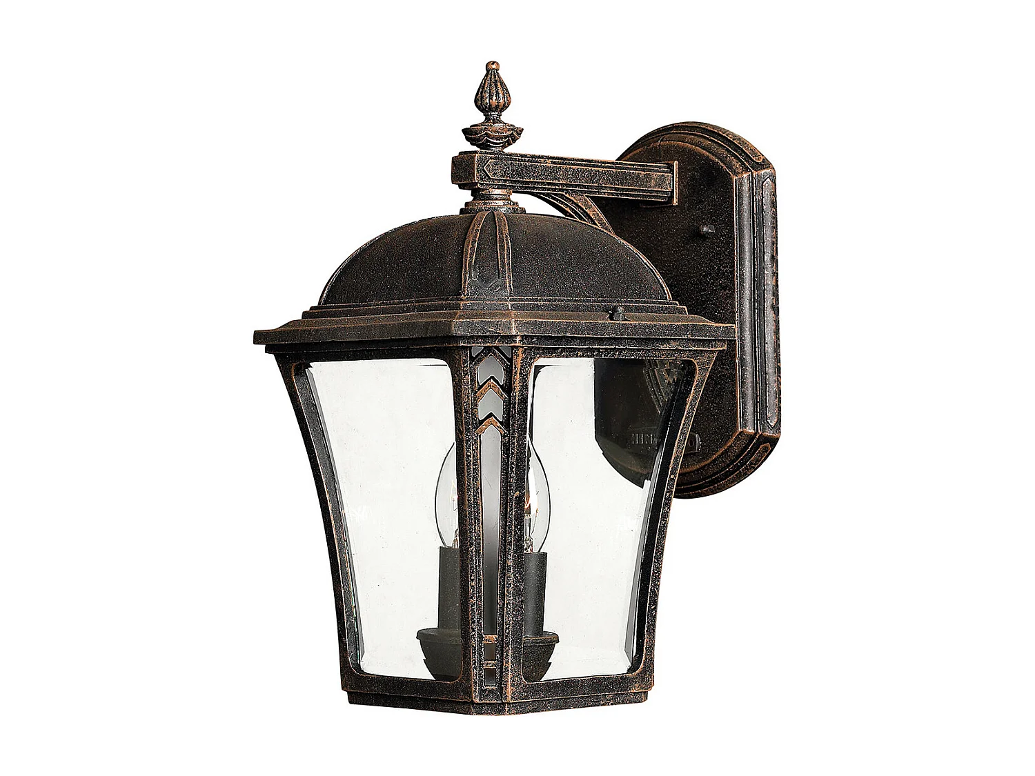 Elstead Wabash - 2 Licht Outdoor Mittlere Wandlaterne Licht Mokka IP44, E14