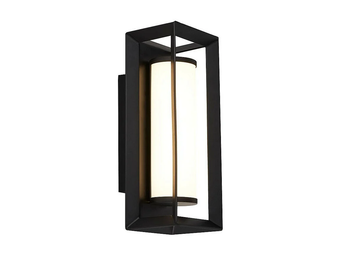 Searchlight Chaplin Applique Led Rettangolare, Nero Opaco - 200mm