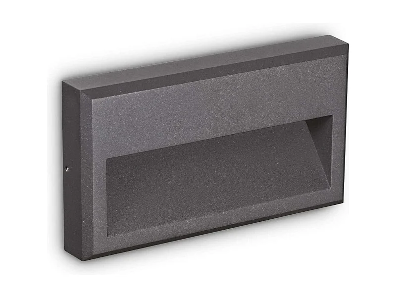 Ideal Lux FEBE Lampada Integrata da Esterno Incasso a Parete a LED Grigio Antracite 630Lm 4000K IP65