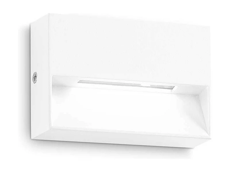 Ideal Lux DEDRA Integrierte rechteckige LED-Wandleuchte für den Außenbereich, weiß, 160 lm, 3000 K, IP65