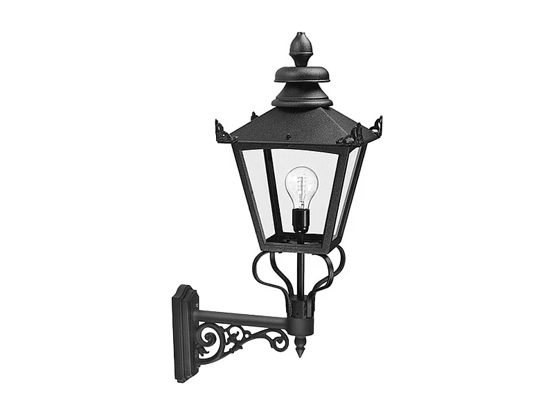 Elstead Grampian - Lanterna da parete per esterni a 1 luce Nera, E27