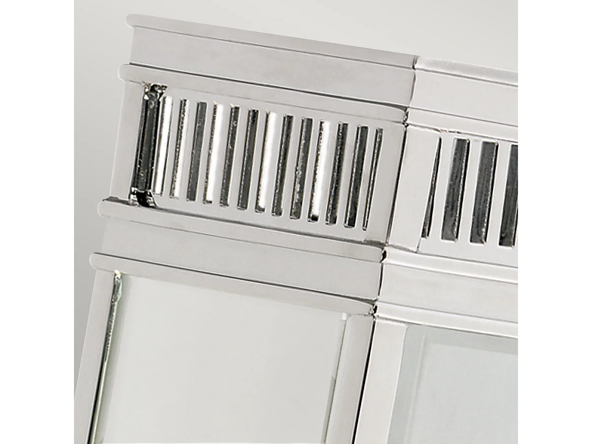 Elstead Holborn Petite demi-lanterne murale extérieure à 1 ampoule, chrome poli IP44, E14