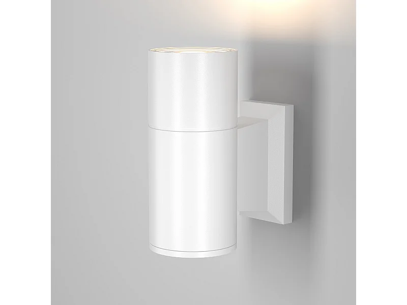 Maytoni Bowery Moderne Außenwandleuchte Weiß GU10 IP54