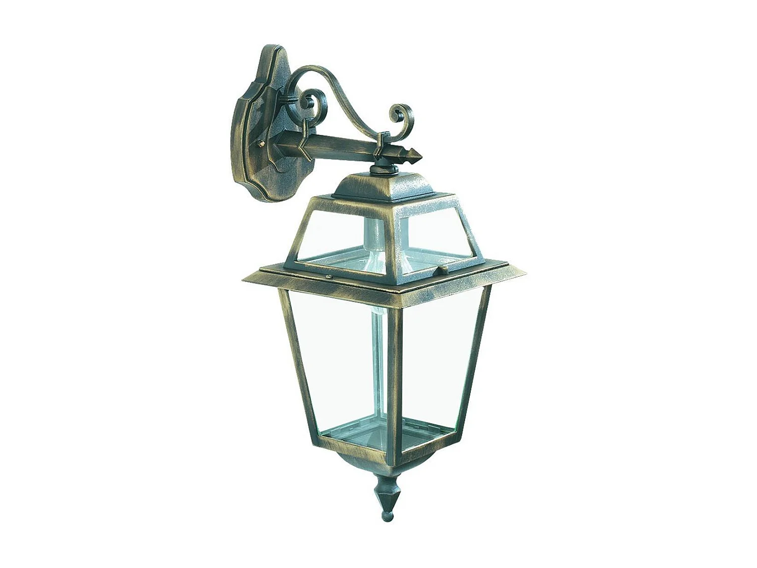 Searchlight New Orleans 1 Ljus utomhuslykta Svart, Guld IP44, E27