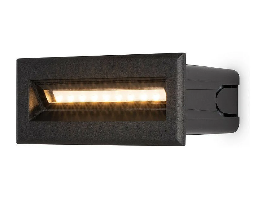 Maytoni Bosca Lampada da parete da incasso per esterni nera, 13,7 cm, 3000 K IP65