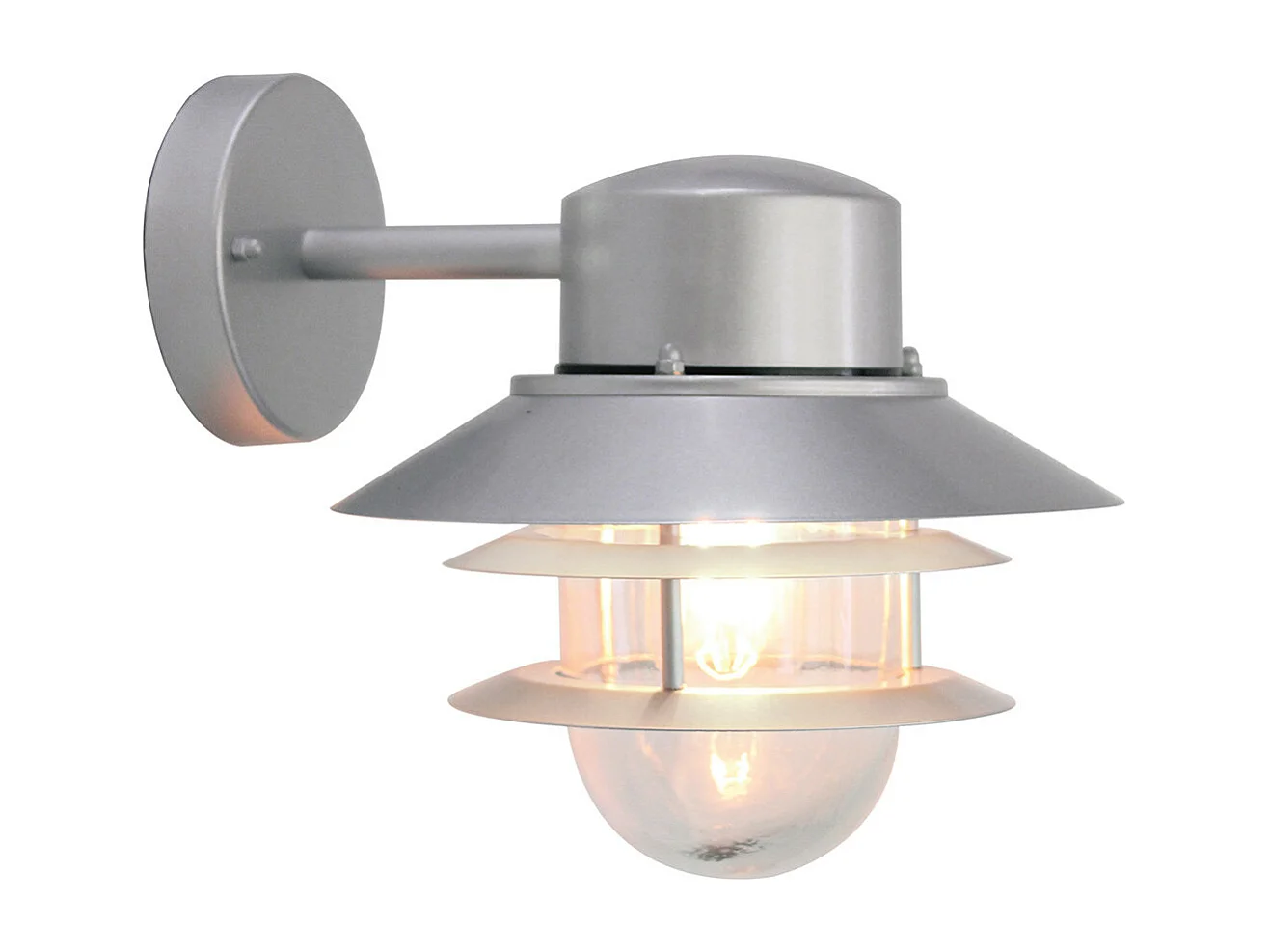 Elstead Copenhagen - Lanterna da Parete 1 Luce da Esterno Argento IP44, E27