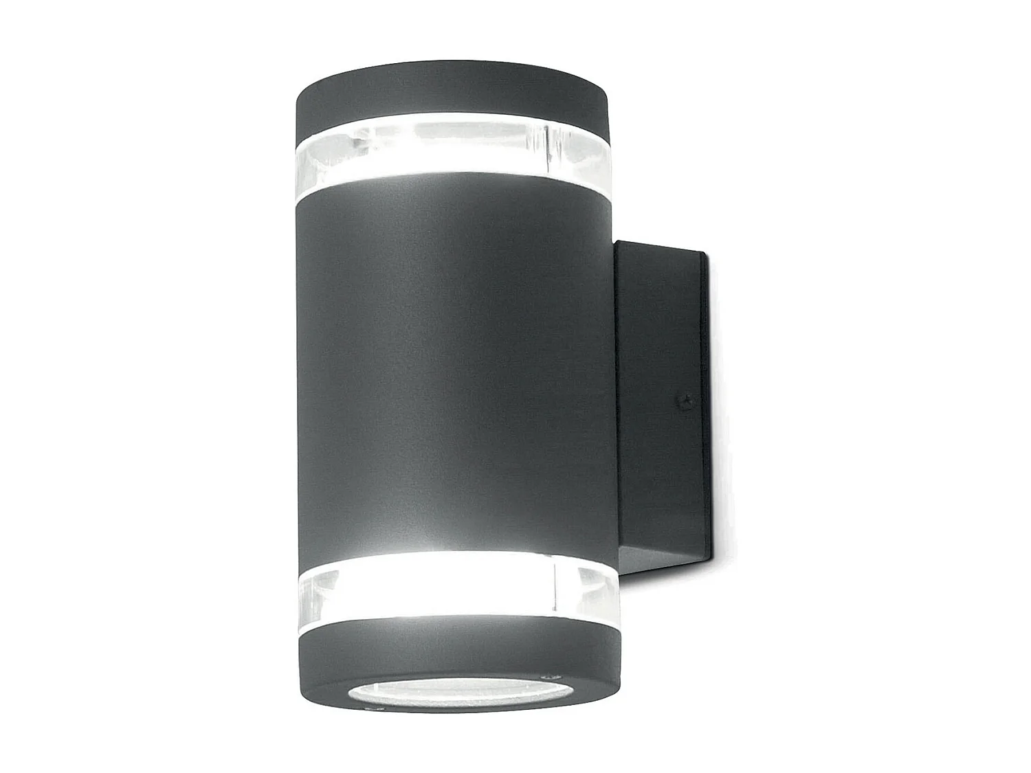 Elstead Magnus 2 Ljus Utomhus Upp Ned Vägglampa Grafit IP44