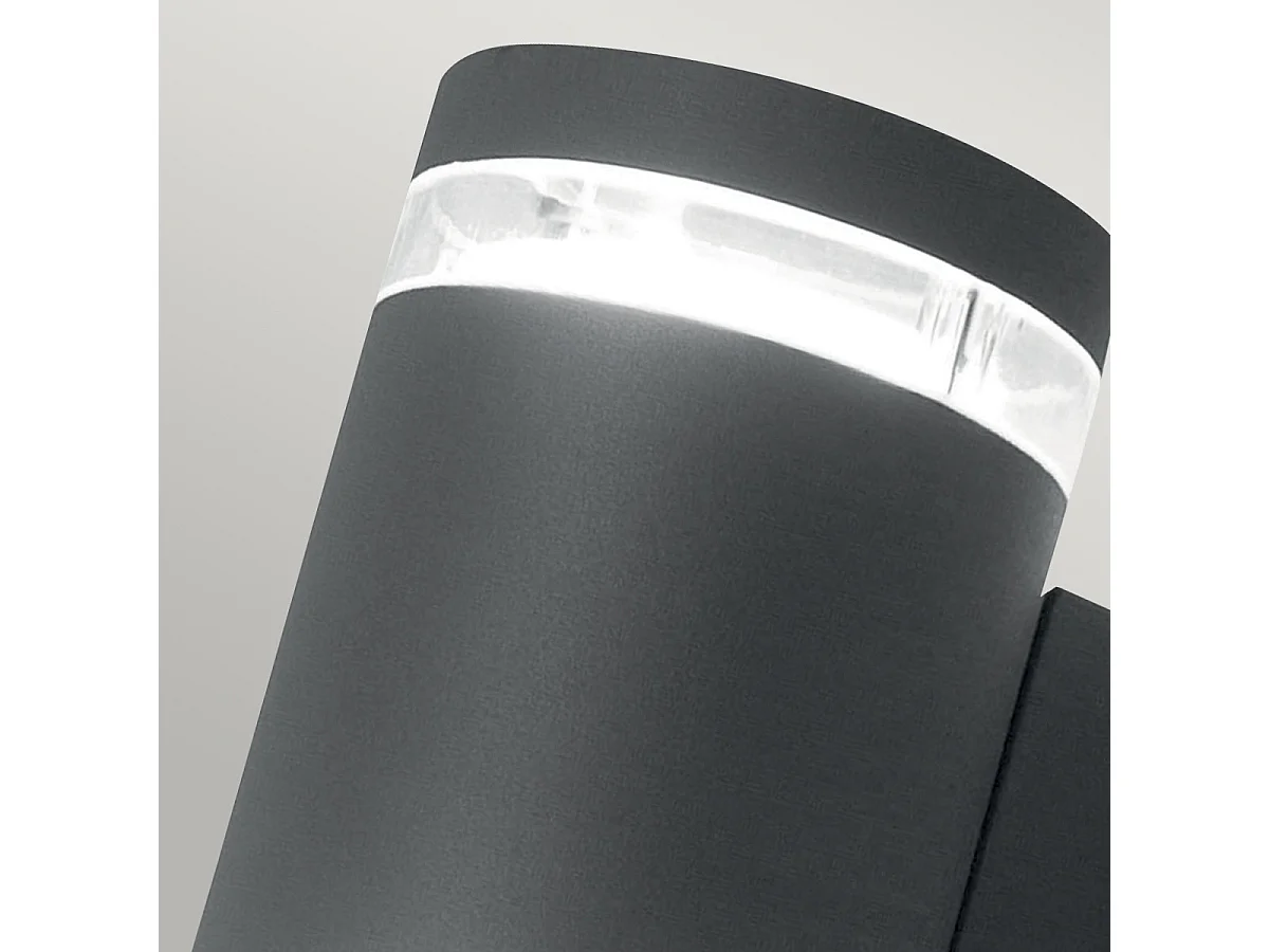 Elstead Magnus 2 Ljus Utomhus Upp Ned Vägglampa Grafit IP44