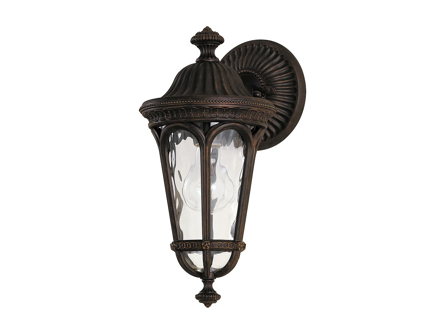 Elstead Regent Court - 1 Licht im Freien Kleine Wandlaterne Licht Walnuss IP44, E27