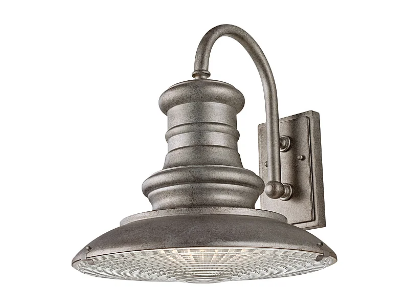 Elstead Lanterne murale extérieure à 1 ampoule à grand dôme ternie IP44, E27