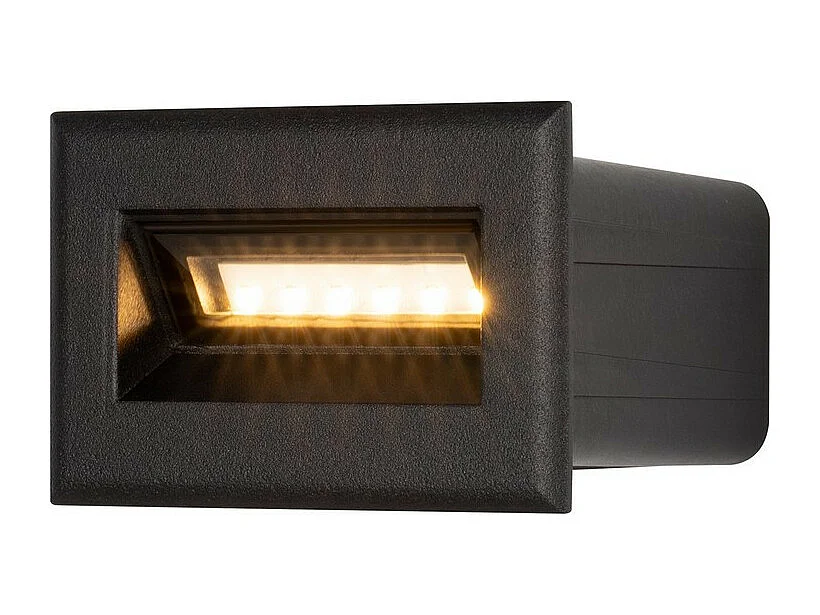 Maytoni Bosca Lampada da parete da incasso per esterni nera, 8,4 cm, 3000 K IP65