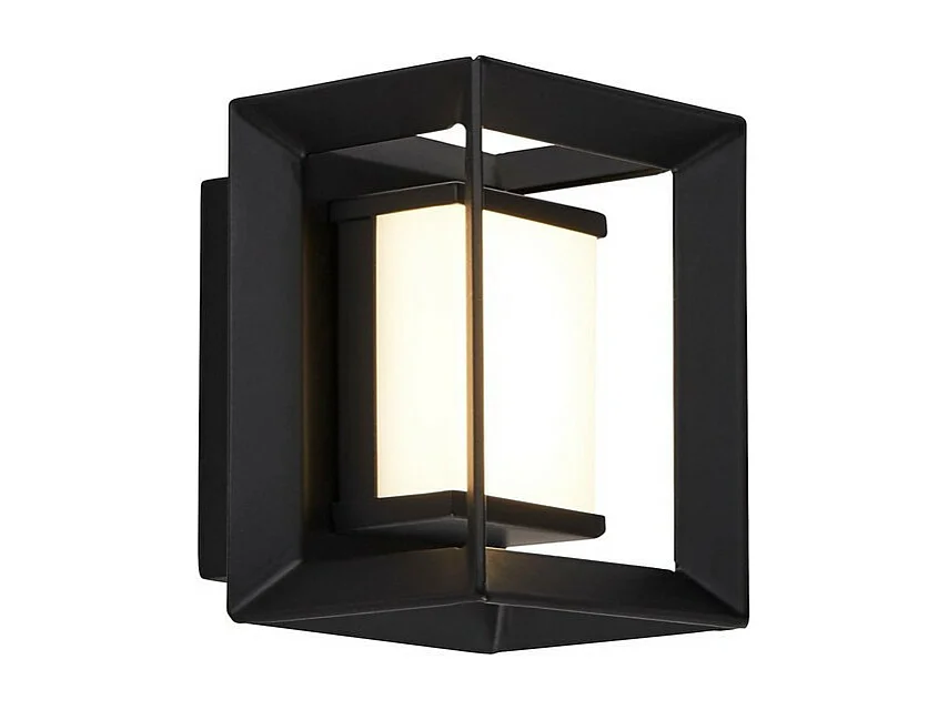 Searchlight Rektangulr Led Vgglampa, Matt Svart - 100mm