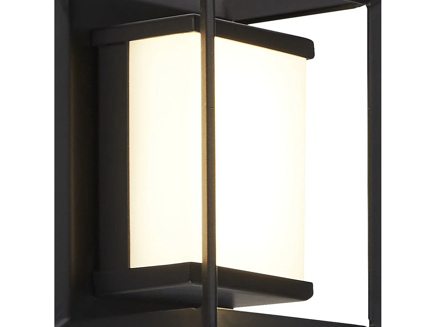 Searchlight Rektangulr Led Vgglampa, Matt Svart - 100mm