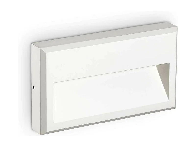 Ideal Lux FEBE Integrierte LED-Wandleuchte für den Außenbereich, weiß, 630 lm, 4000 K, IP65