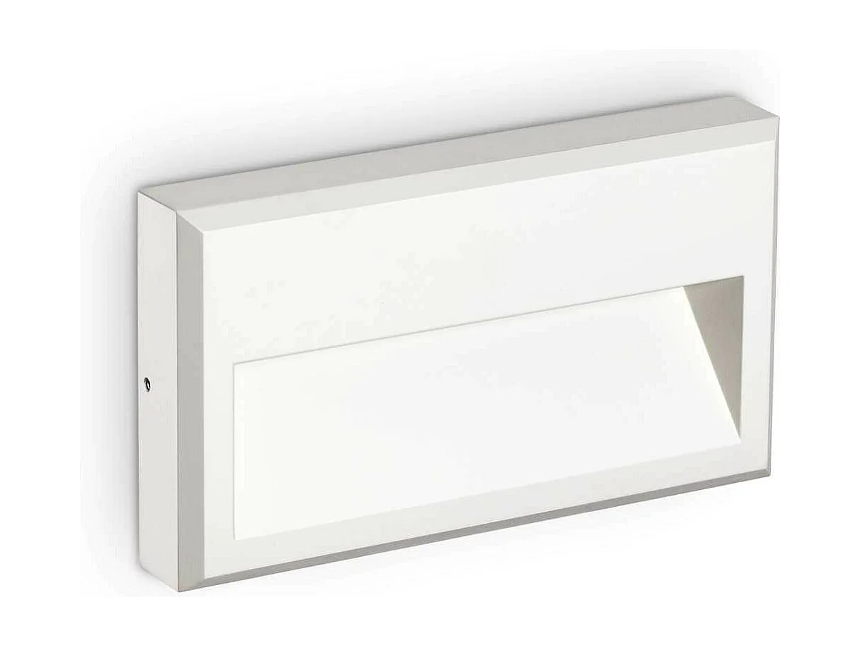 Ideal Lux FEBE Integrierte LED-Wandleuchte für den Außenbereich, weiß, 630 lm, 4000 K, IP65