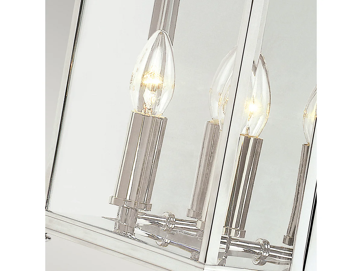 Elstead Holborn - Mezza Lanterna 2 Luci da Esterno Media da Parete Cromo Lucido IP44, E14