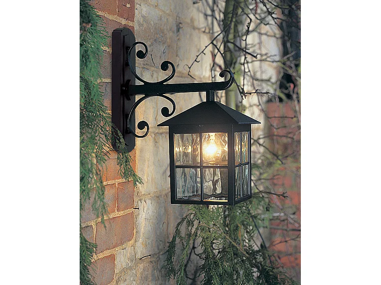 Elstead Winchester 1 Ljus Utomhusvägglykta Ljus Svart IP43, E27