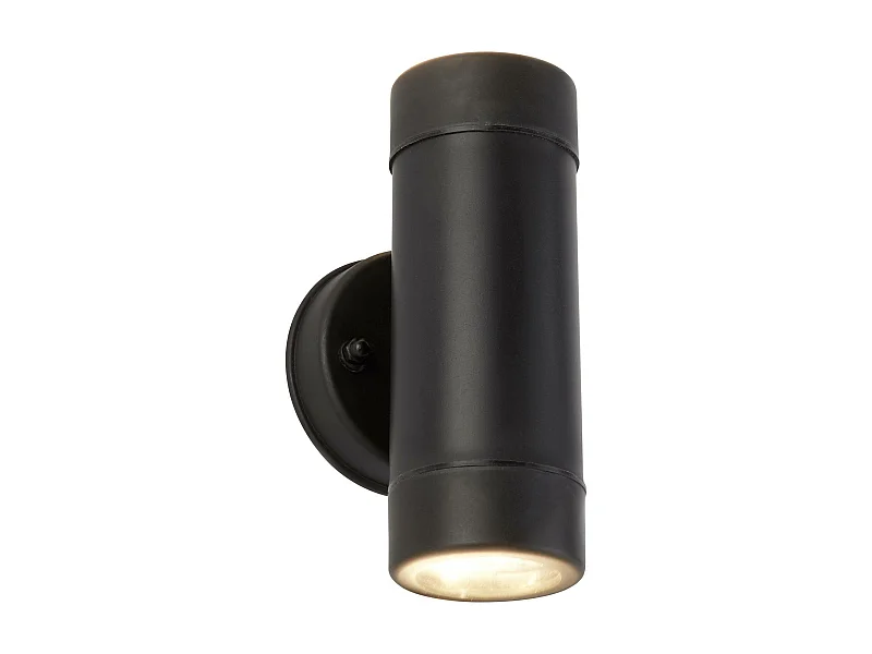 Searchlight Outdoor - Applique da esterno Up Down a 2 luci Nera IP44, GU10