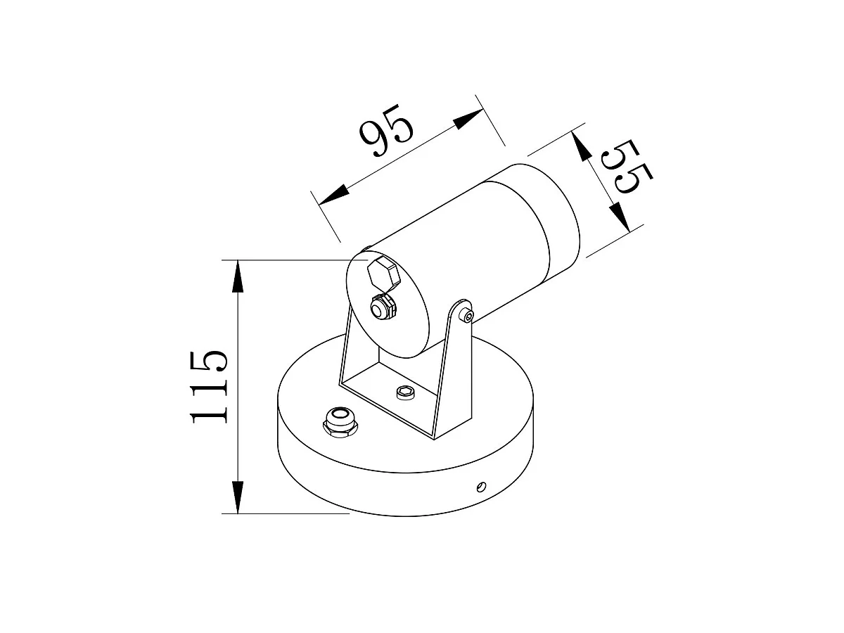 Maytoni Scope Faretto da esterno nero GU10 IP65