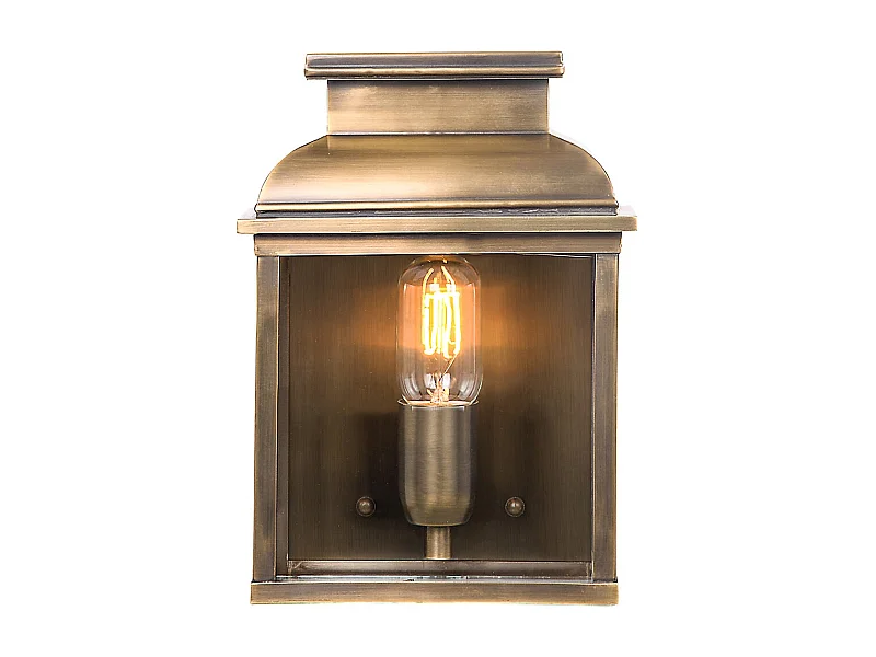 Elstead Old Bailey - Lanterna da parete per esterno 1 luce Luce Ottone IP44, E27