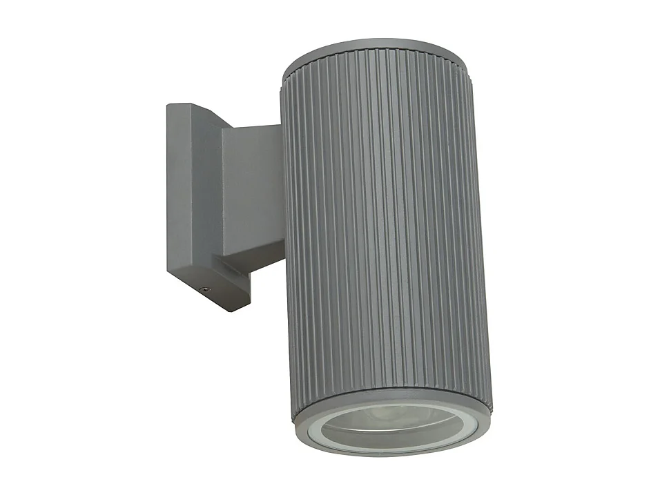 Searchlight Outdoor 1 Light Portico da parete Light - Grigio con diffusore in vetro trasparente