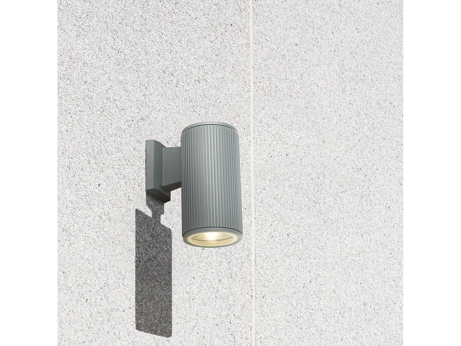Searchlight Outdoor 1 Light Portico da parete Light - Grigio con diffusore in vetro trasparente