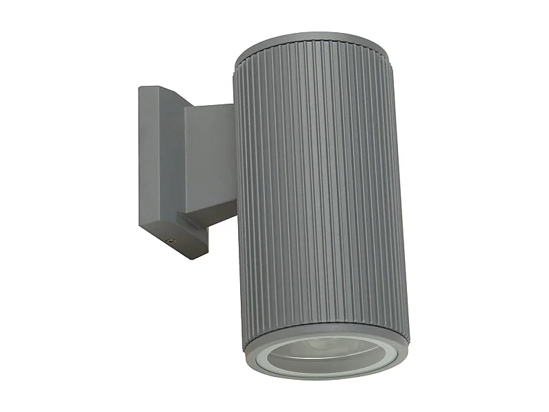 Searchlight Outdoor 1 Light Portico da parete Light - Grigio con diffusore in vetro trasparente
