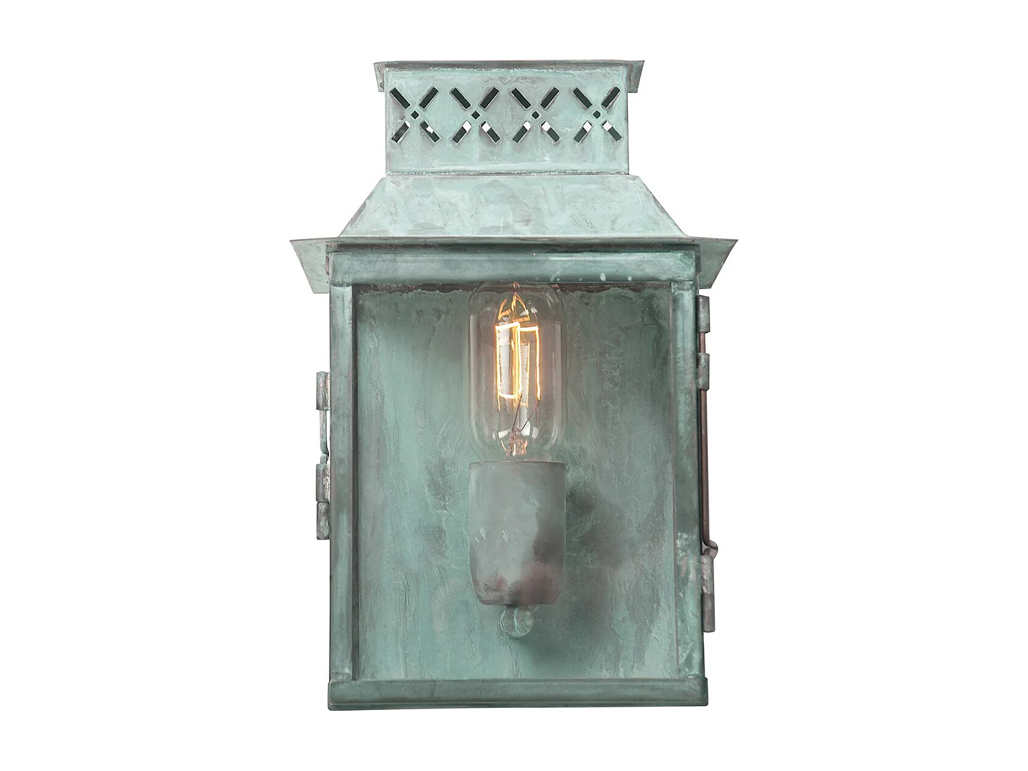 Elstead Lambeth Palace - Lanterna da parete 1 luce per esterno Light Verdigris IP44, E27