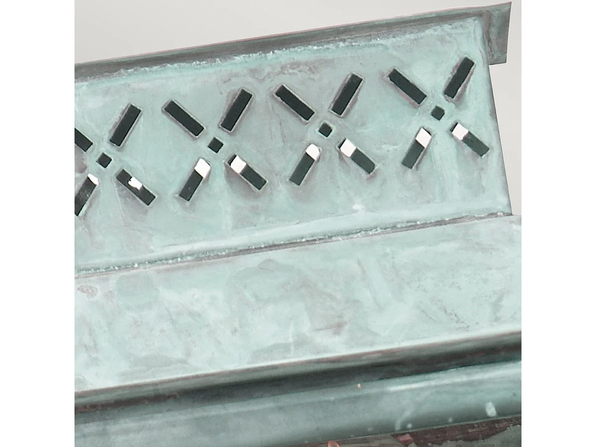 Elstead Lambeth Palace - Lanterna da parete 1 luce per esterno Light Verdigris IP44, E27