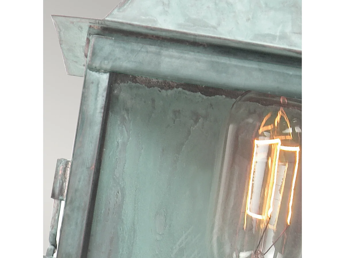 Elstead Lambeth Palace - Lanterna da parete 1 luce per esterno Light Verdigris IP44, E27
