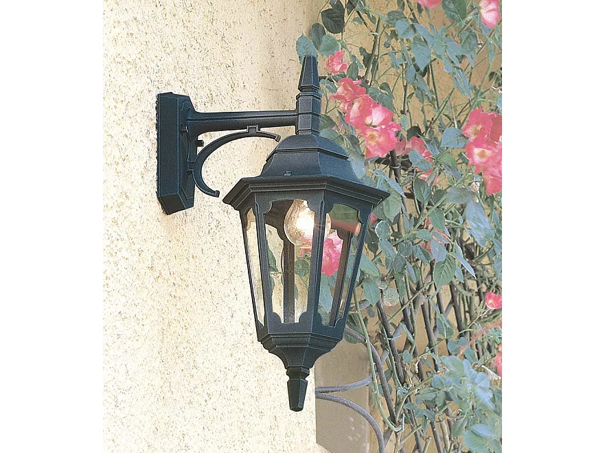 Elstead Parish 1 Ljus Utomhusvägglykta Ljus Svart IP44, E27